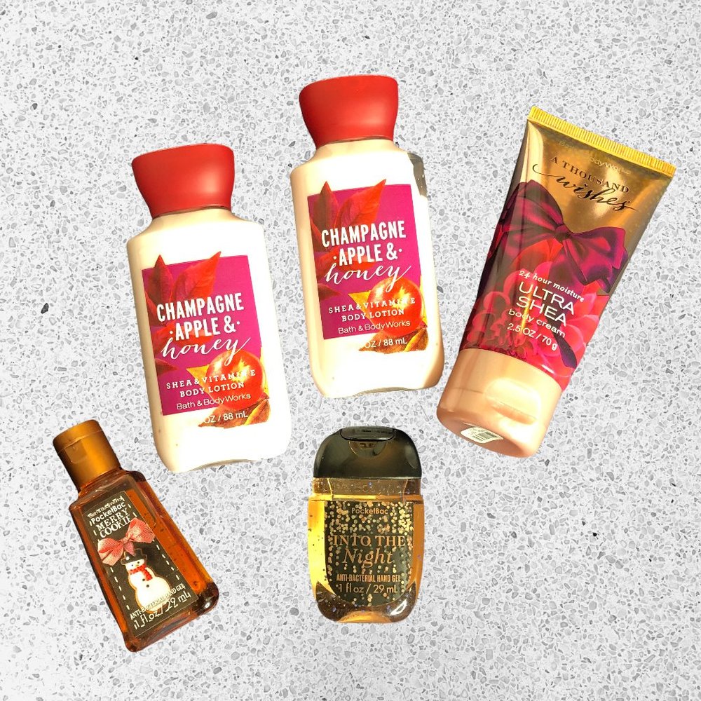 Bath and Body Works Lotion and Anti-Bacterial Hand Gel Bundle
